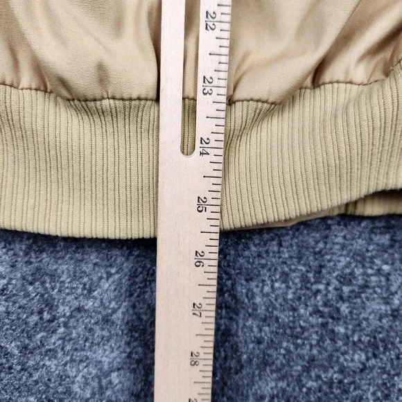 Vintage Land-N-Lakes Jacket Mens Medium Beige Cotton Bomber Talon Zip Lined 60s - Picture 8 of 9